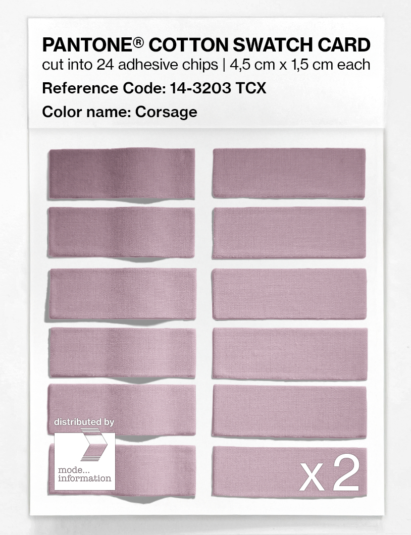 Product image 6 of the product “PANTONE® COTTON SWATCH CARD 14-3203 TCX Corsage ”
