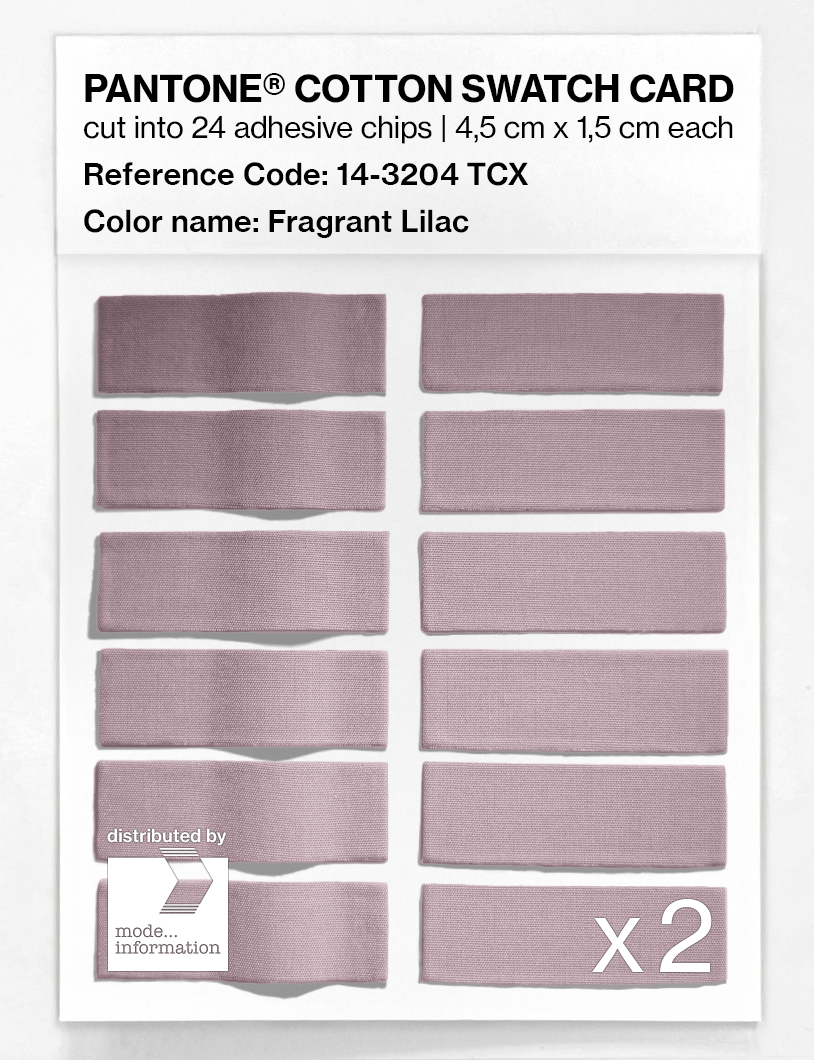 Product image 6 of the product “PANTONE® COTTON SWATCH CARD 14-3204 TCX Fragrant Lilac ”