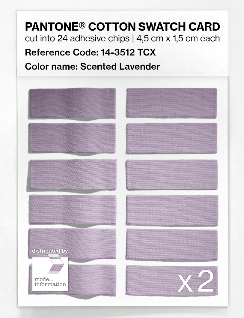 Product image 6 of the product “PANTONE® COTTON SWATCH CARD 14-3512 TCX Scented Lavender ”