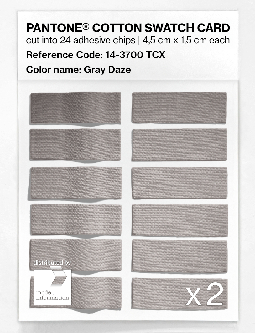 Product image 6 of the product “PANTONE® COTTON SWATCH CARD 14-3700 TCX Gray Daze ”