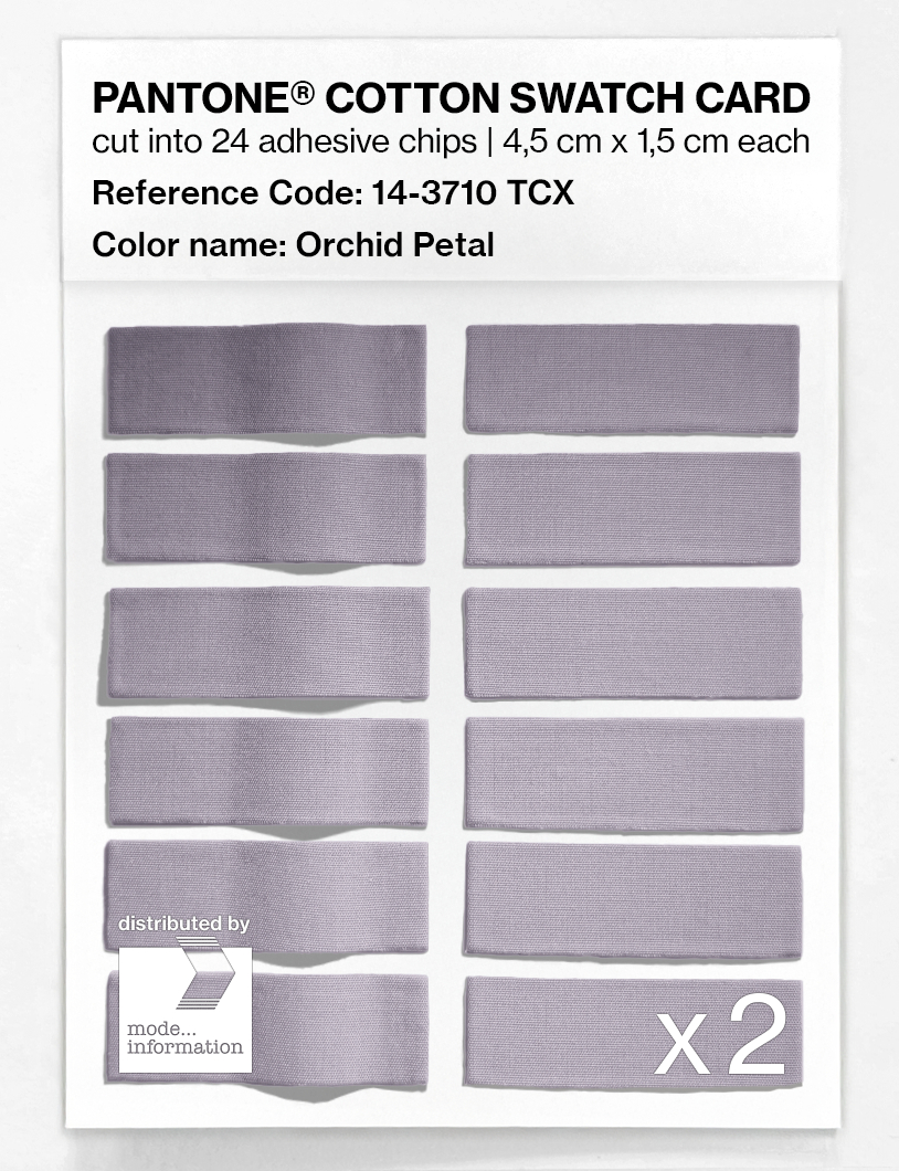 Product image 6 of the product “PANTONE® COTTON SWATCH CARD 14-3710 TCX Orchid Petal ”