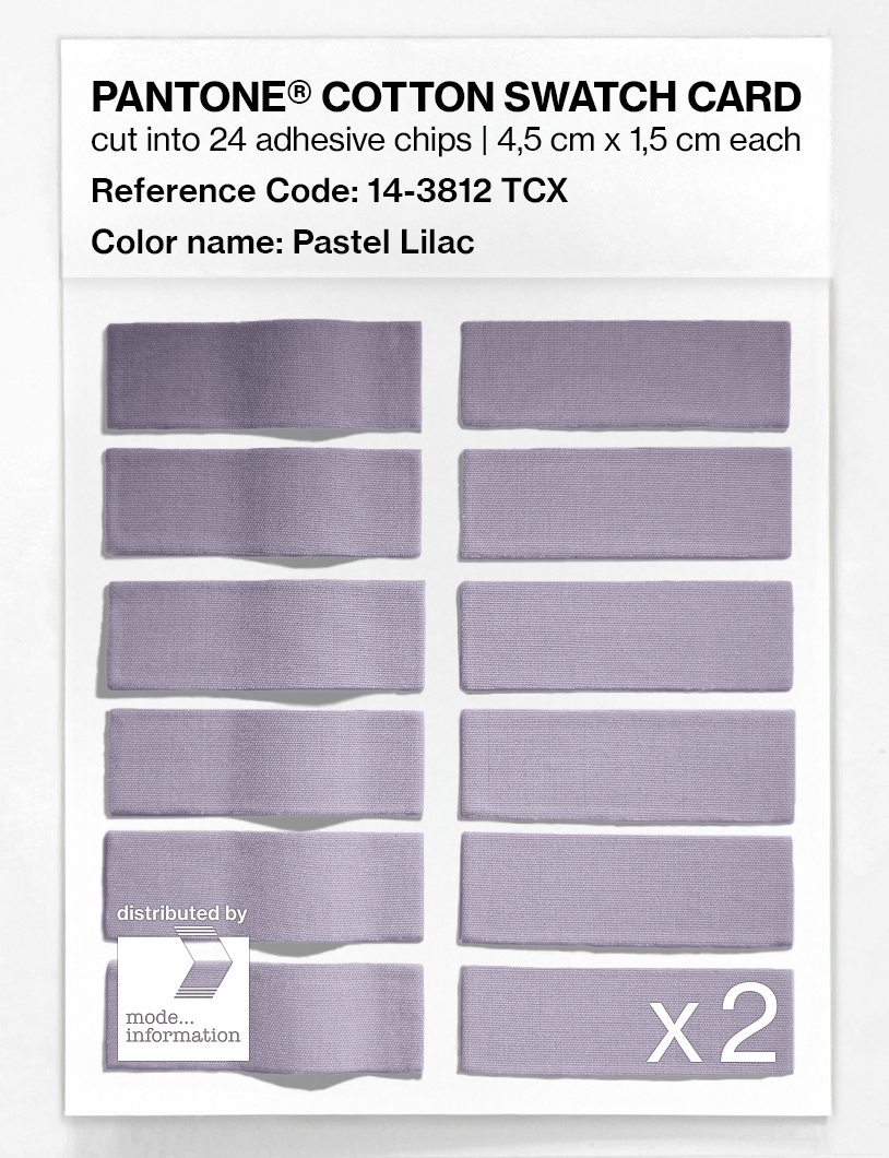 Product image 6 of the product “PANTONE® COTTON SWATCH CARD 14-3812 TCX Pastel Lilac ”