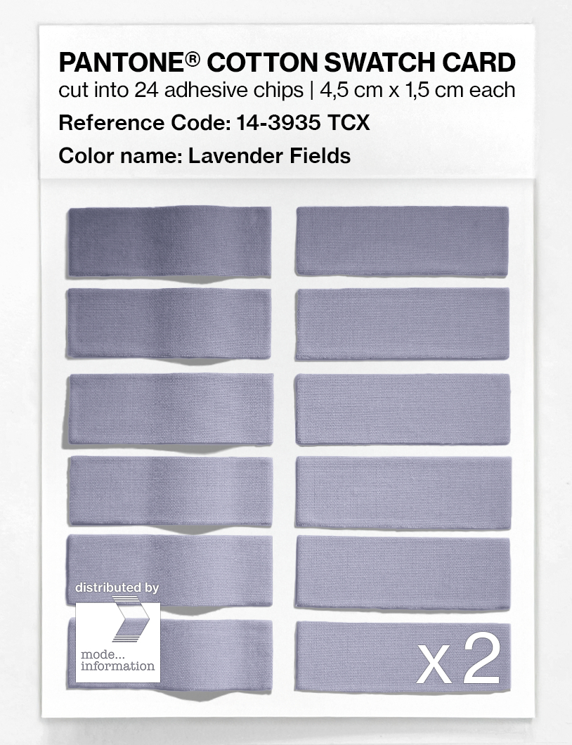 Product image 6 of the product “PANTONE® COTTON SWATCH CARD 14-3935 TCX Lavender Fields ”