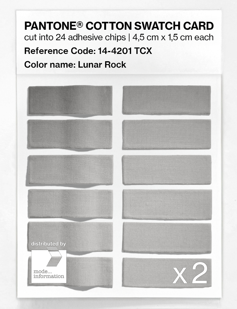 Artikelbild 6 des Artikels “PANTONE® COTTON SWATCH CARD 14-4201 TCX Lunar Rock “