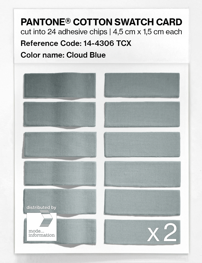 Artikelbild 6 des Artikels “PANTONE® COTTON SWATCH CARD 14-4306 TCX Cloud Blue “