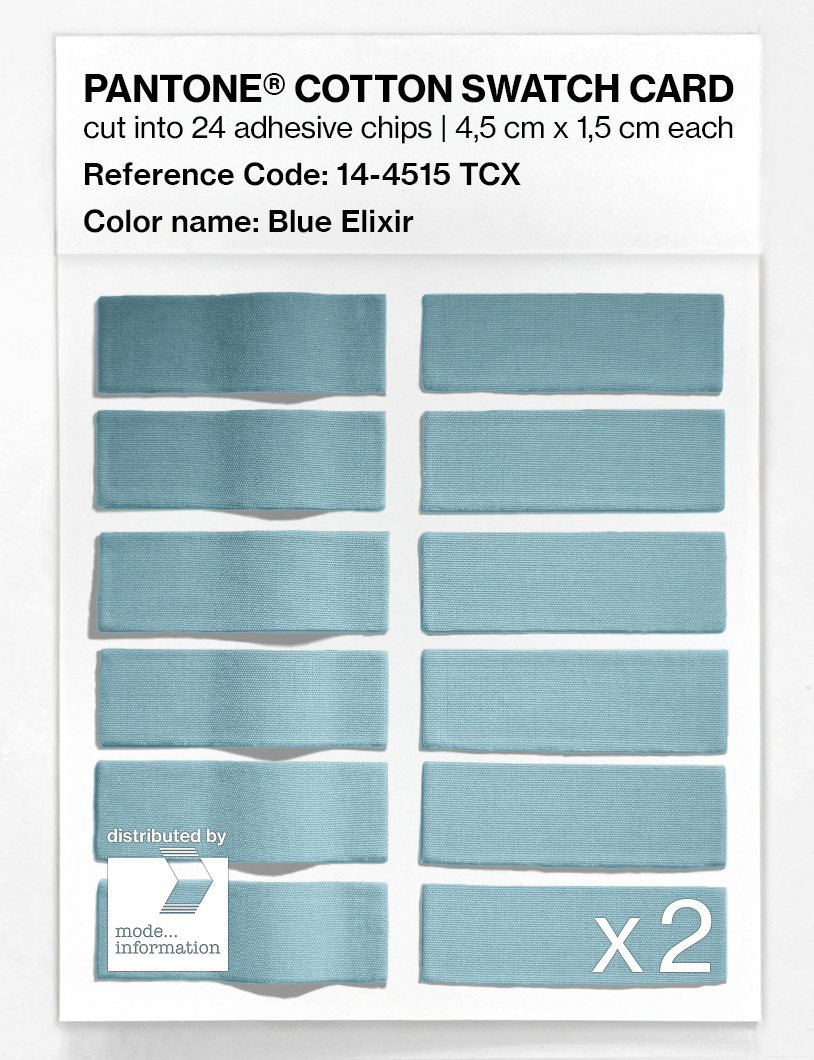 Product image 6 of the product “PANTONE® COTTON SWATCH CARD 14-4515 TCX Blue Elixir ”