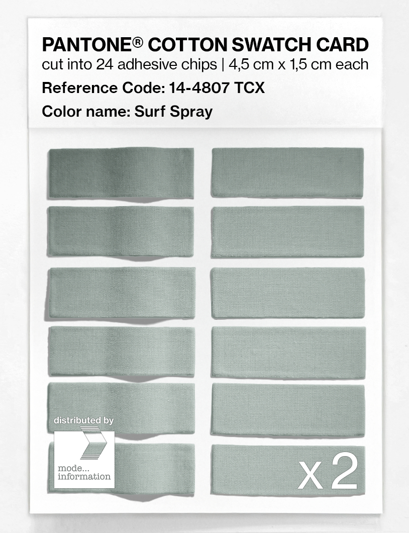 Artikelbild 6 des Artikels “PANTONE® COTTON SWATCH CARD 14-4807 TCX Surf Spray “