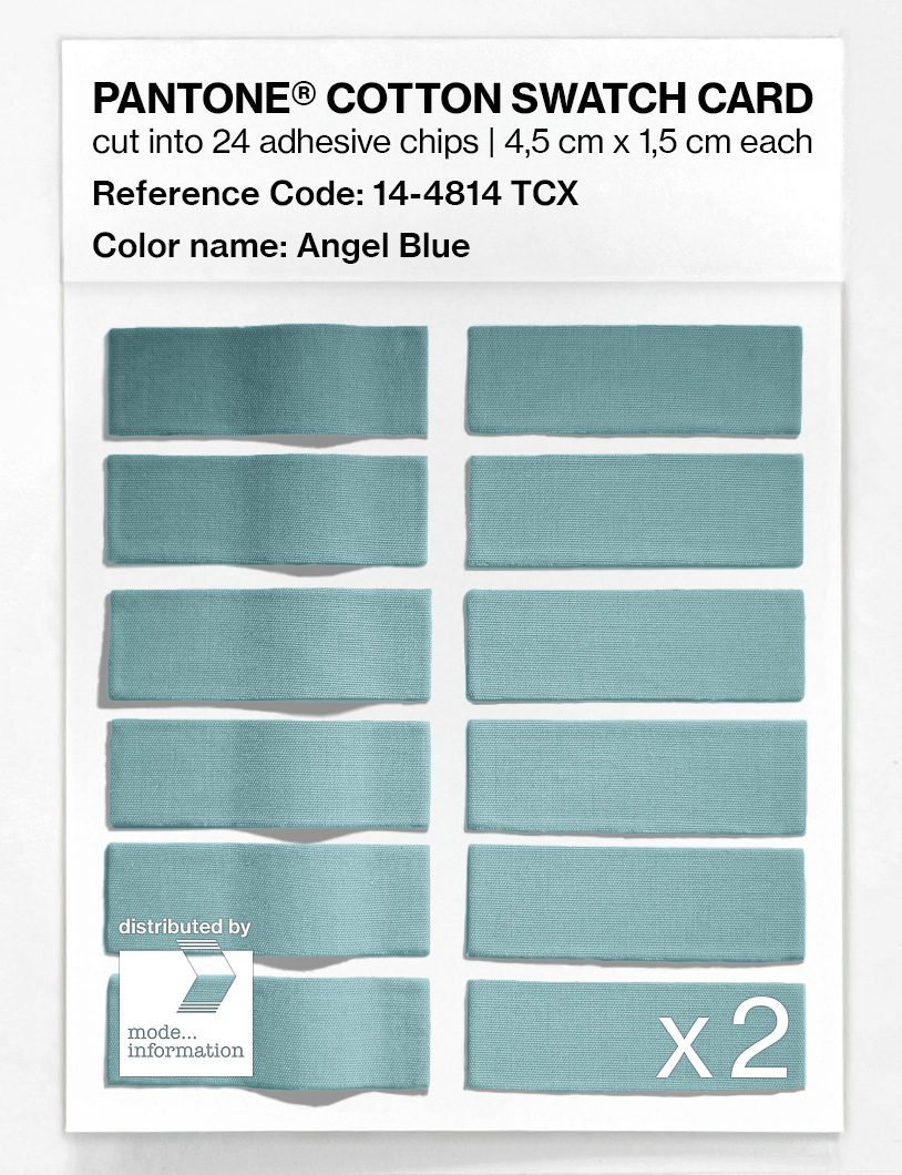 Product image 6 of the product “PANTONE® COTTON SWATCH CARD 14-4814 TCX Angel Blue ”
