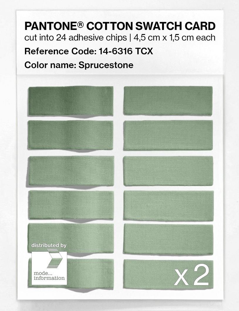 Artikelbild 6 des Artikels “PANTONE® COTTON SWATCH CARD 14-6316 TCX Sprucestone “
