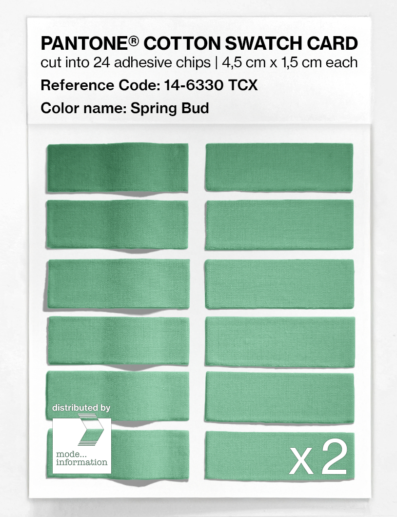 Product image 6 of the product “PANTONE® COTTON SWATCH CARD 14-6330 TCX Spring Bud ”