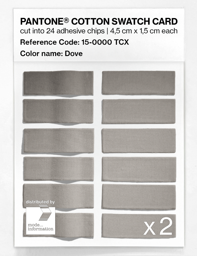 Artikelbild 6 des Artikels “PANTONE® COTTON SWATCH CARD 15-0000 TCX Dove “