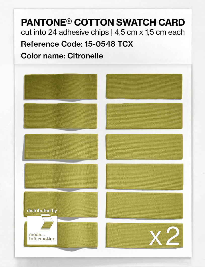 Artikelbild 6 des Artikels “PANTONE® COTTON SWATCH CARD 15-0548 TCX Citronelle “