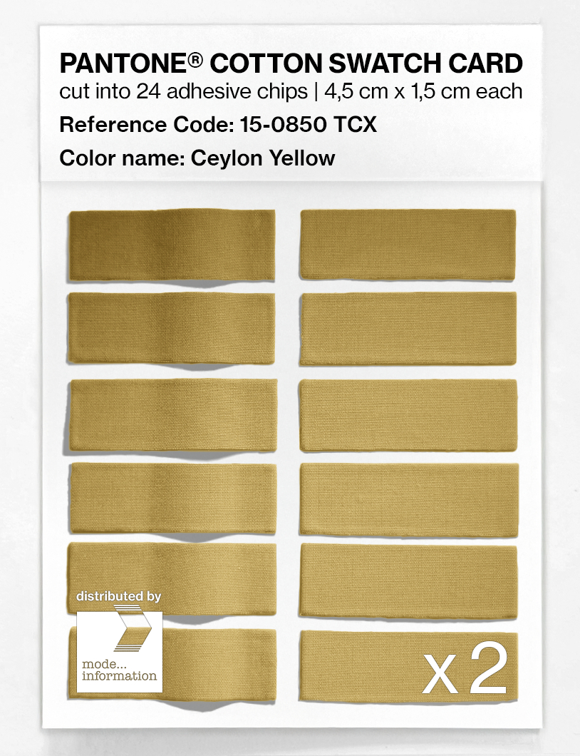 Artikelbild 6 des Artikels “PANTONE® COTTON SWATCH CARD 15-0850 TCX Ceylon Yellow “