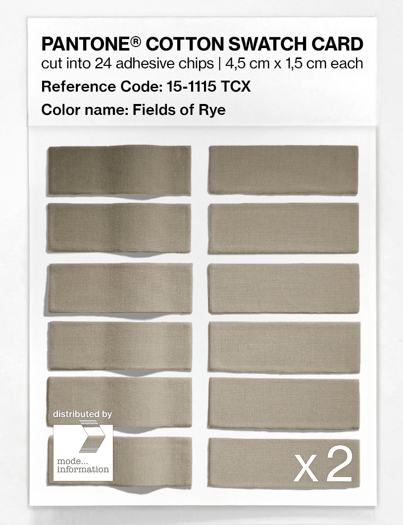 Product image 6 of the product “PANTONE® COTTON SWATCH CARD 15-1115 TCX Fields of Rye ”