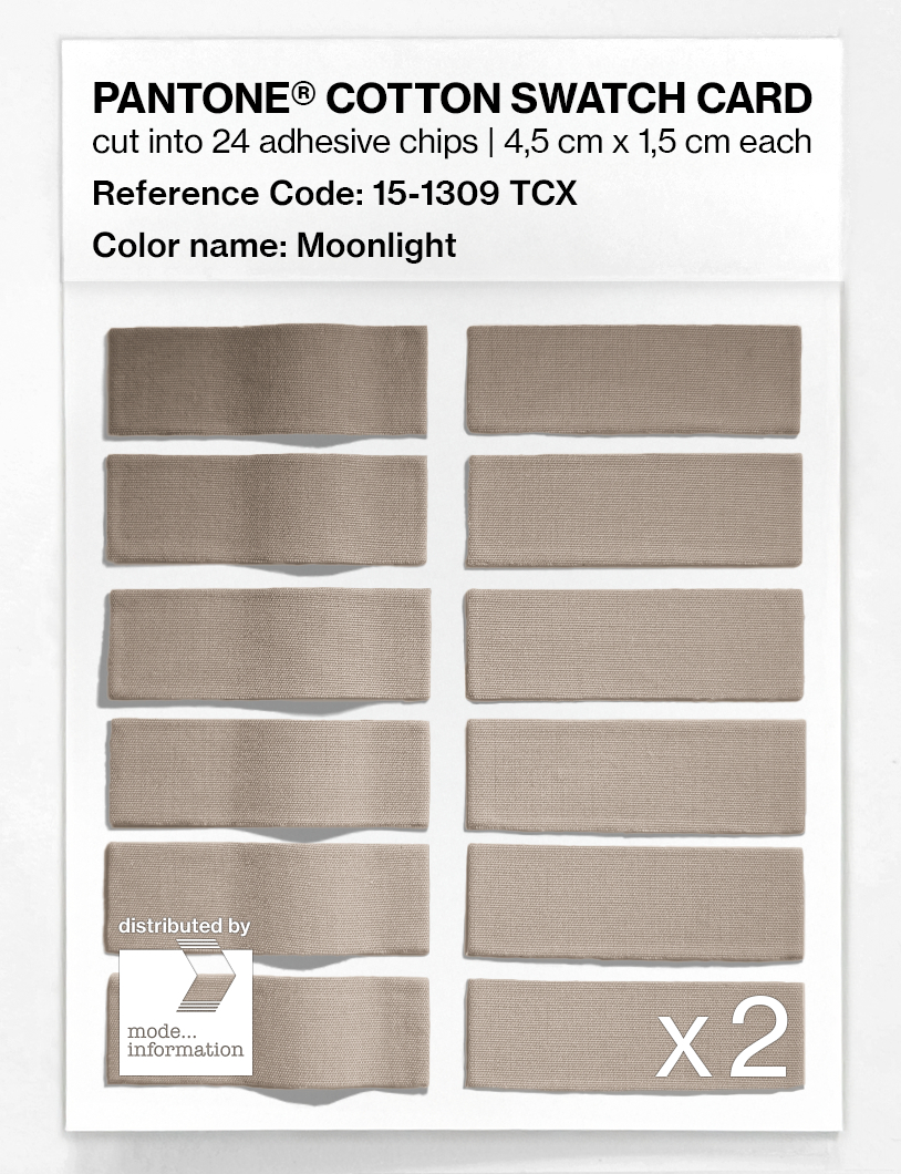 Product image 6 of the product “PANTONE® COTTON SWATCH CARD 15-1309 TCX Moonlight ”