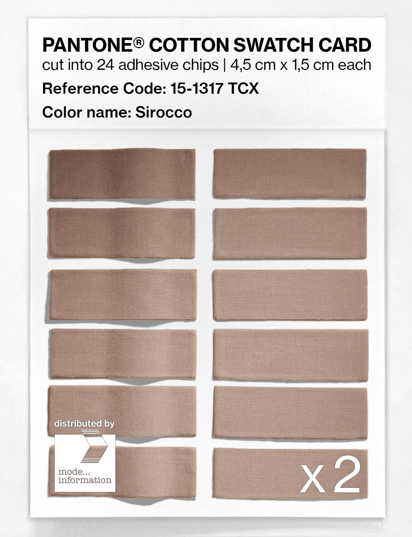 Artikelbild 6 des Artikels “PANTONE® COTTON SWATCH CARD 15-1317 TCX Sirocco “