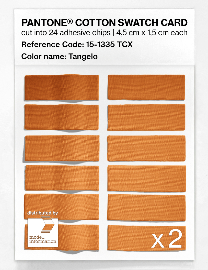 Product image 6 of the product “PANTONE® COTTON SWATCH CARD 15-1335 TCX Tangelo ”