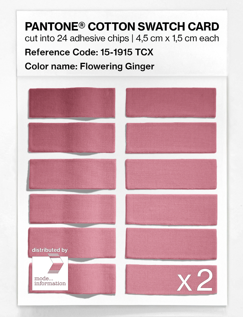 Product image 6 of the product “PANTONE® COTTON SWATCH CARD 15-1915 TCX Flowering Ginger ”