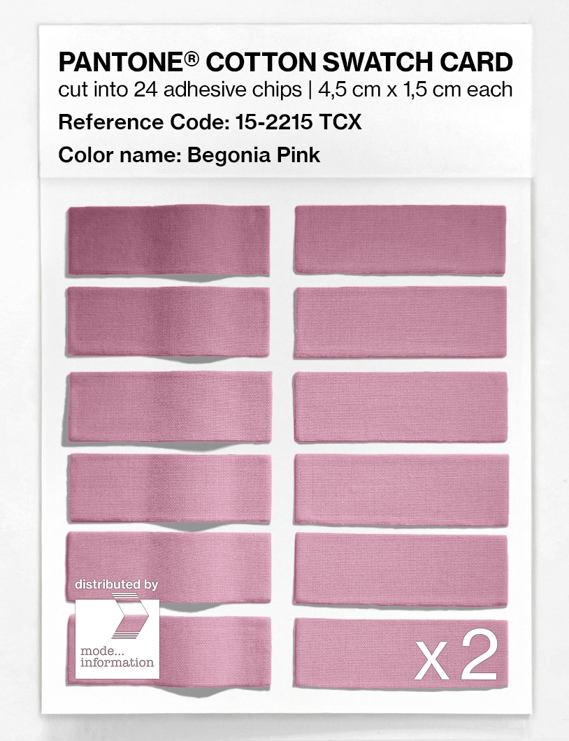Artikelbild 6 des Artikels “PANTONE® COTTON SWATCH CARD 15-2215 TCX Begonia Pink “