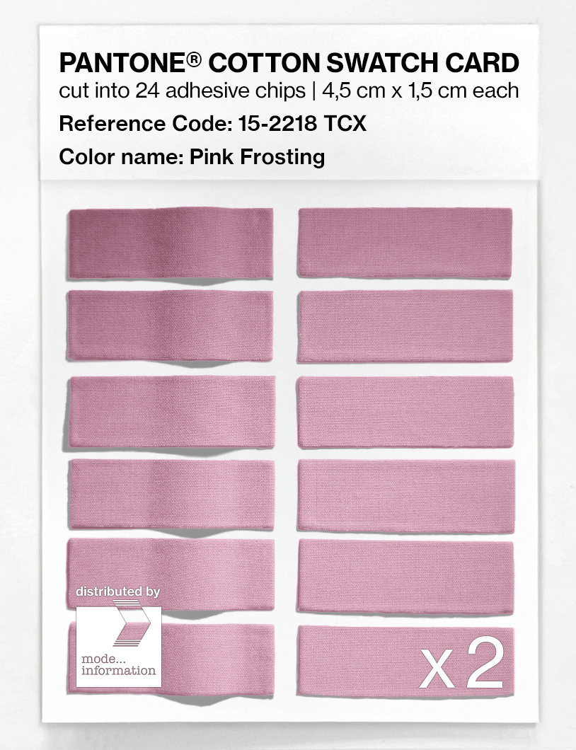 Product image 6 of the product “PANTONE® COTTON SWATCH CARD 15-2218 TCX Pink Frosting ”