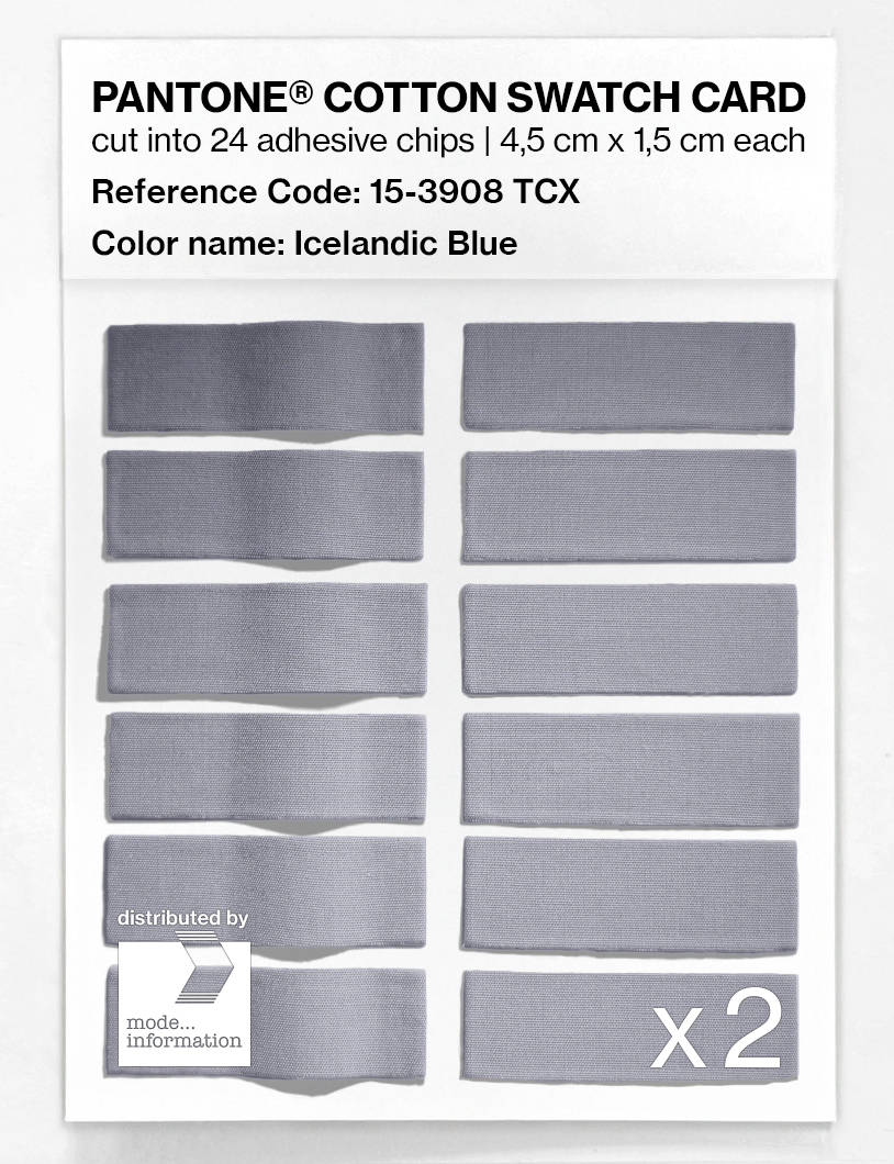 Artikelbild 6 des Artikels “PANTONE® COTTON SWATCH CARD 15-3908 TCX Icelandic Blue “