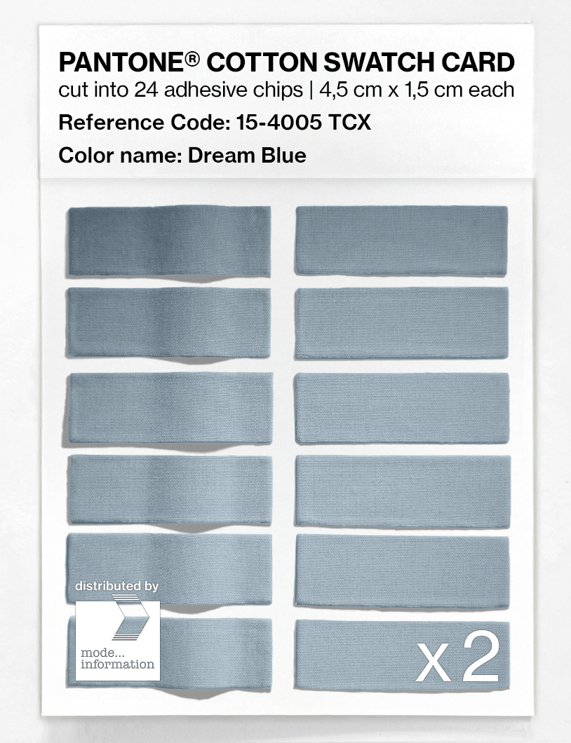 Artikelbild 6 des Artikels “PANTONE® COTTON SWATCH CARD 15-4005 TCX Dream Blue “