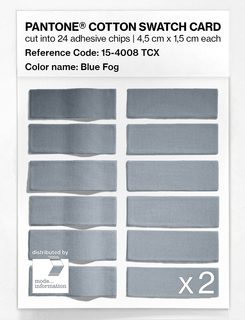 Artikelbild 6 des Artikels “PANTONE® COTTON SWATCH CARD 15-4008 TCX Blue Fog “