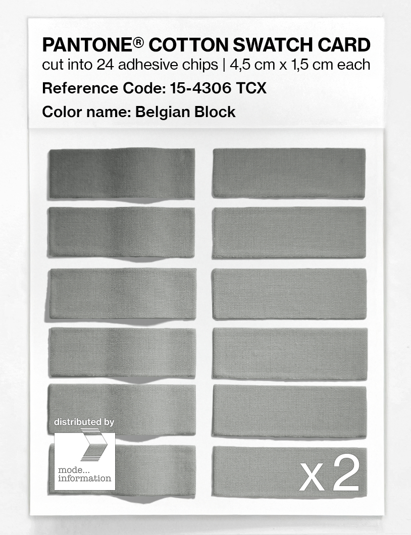 Product image 6 of the product “PANTONE® COTTON SWATCH CARD 15-4306 TCX Belgian Block ”
