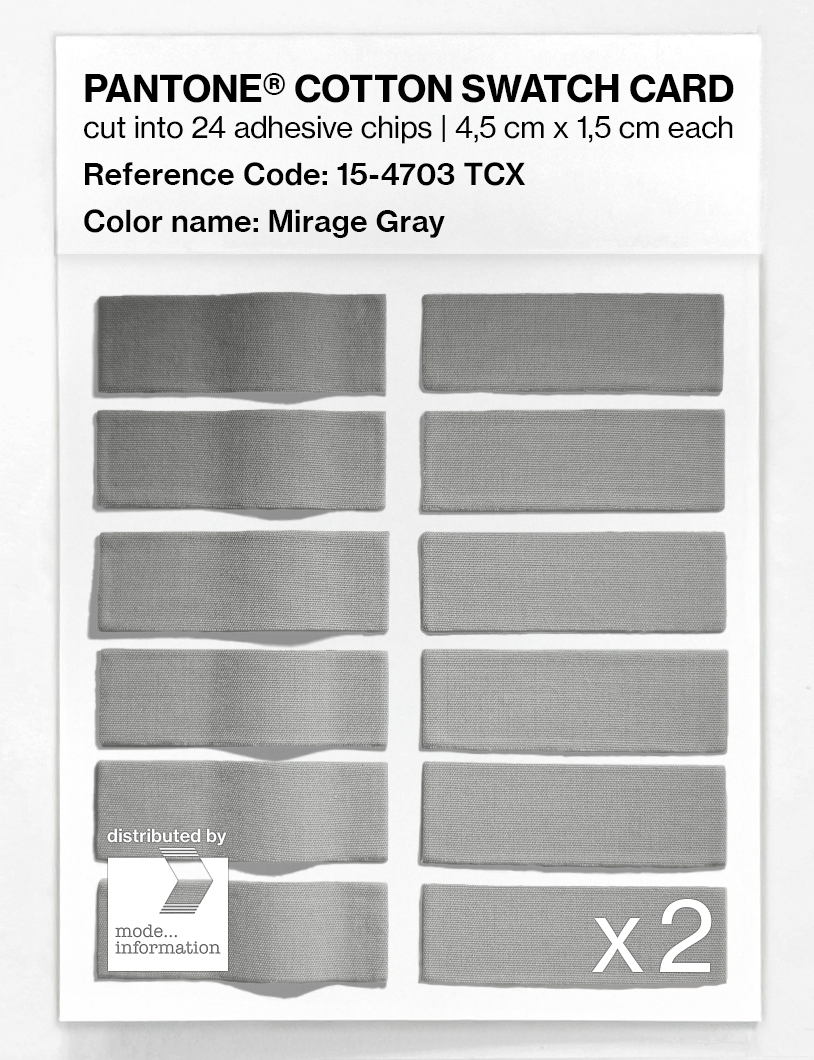 Artikelbild 6 des Artikels “PANTONE® COTTON SWATCH CARD 15-4703 TCX Mirage Gray “