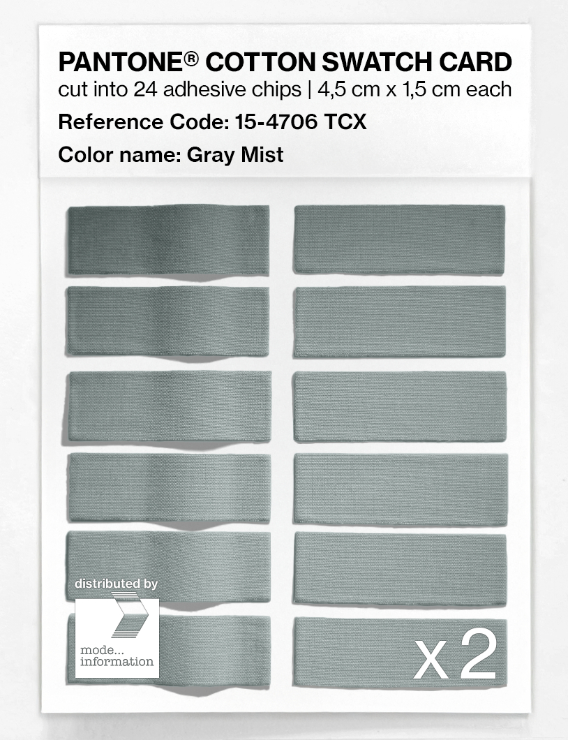 Artikelbild 6 des Artikels “PANTONE® COTTON SWATCH CARD 15-4706 TCX Gray Mist “