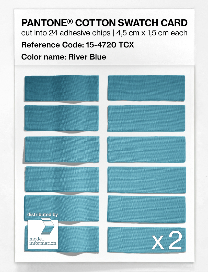 Artikelbild 6 des Artikels “PANTONE® COTTON SWATCH CARD 15-4720 TCX River Blue “