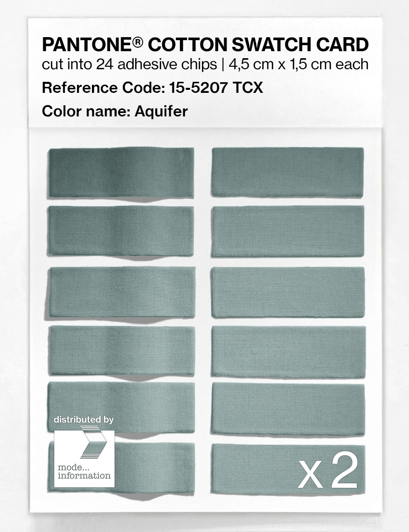 Artikelbild 6 des Artikels “PANTONE® COTTON SWATCH CARD 15-5207 TCX Aquifer “