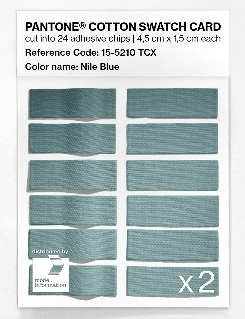 Artikelbild 6 des Artikels “PANTONE® COTTON SWATCH CARD 15-5210 TCX Nile Blue “