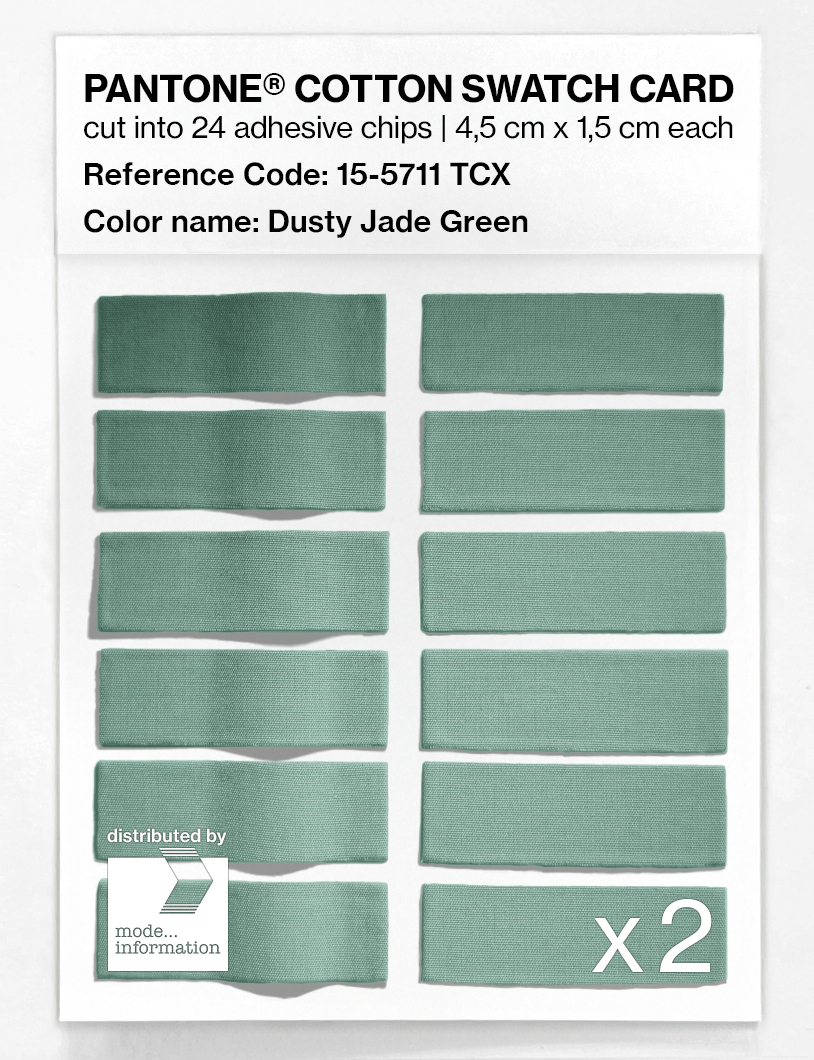 Artikelbild 6 des Artikels “PANTONE® COTTON SWATCH CARD 15-5711 TCX Dusty Jade Green “