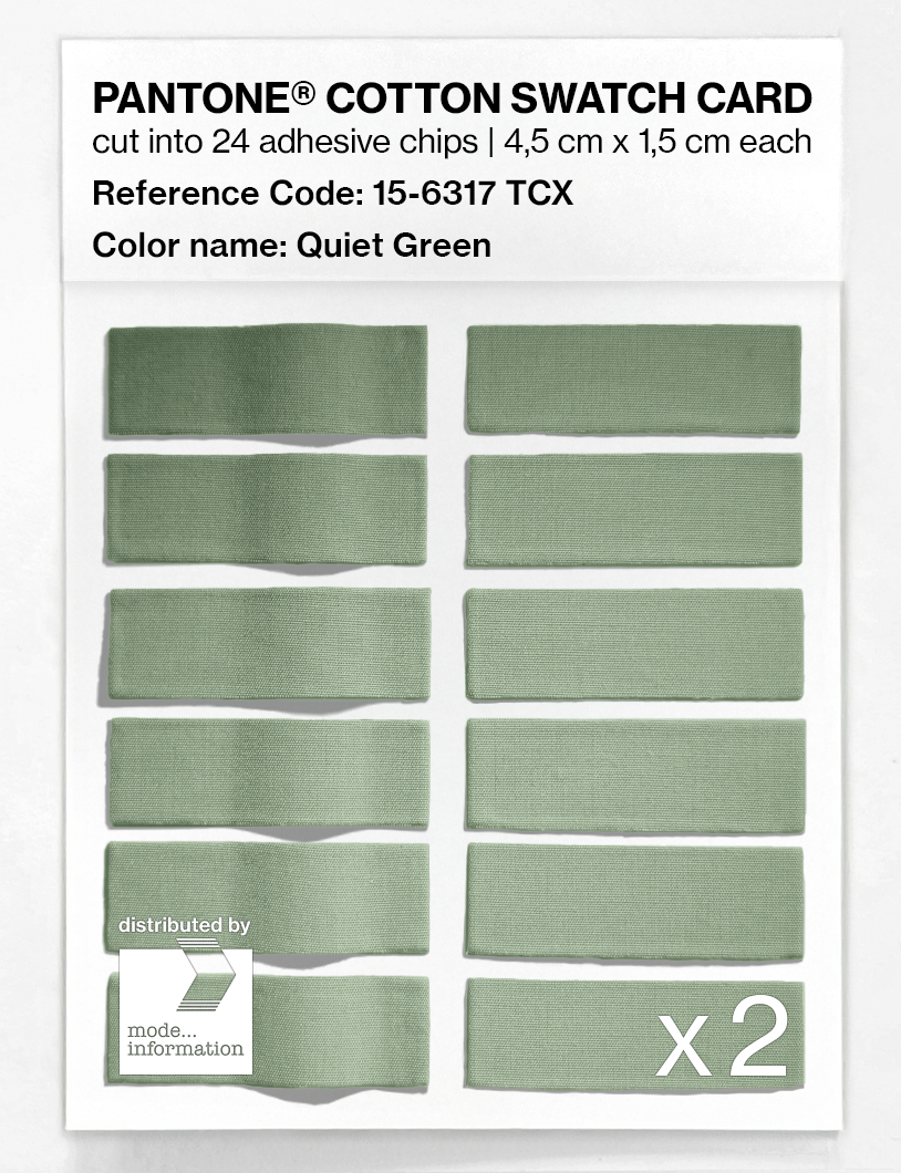 Artikelbild 6 des Artikels “PANTONE® COTTON SWATCH CARD 15-6317 TCX Quiet Green “