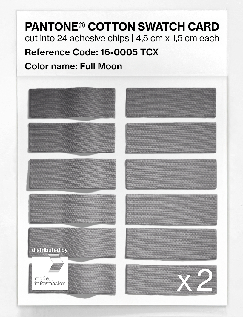 Product image 6 of the product “PANTONE® COTTON SWATCH CARD 16-0005 TCX Full Moon ”