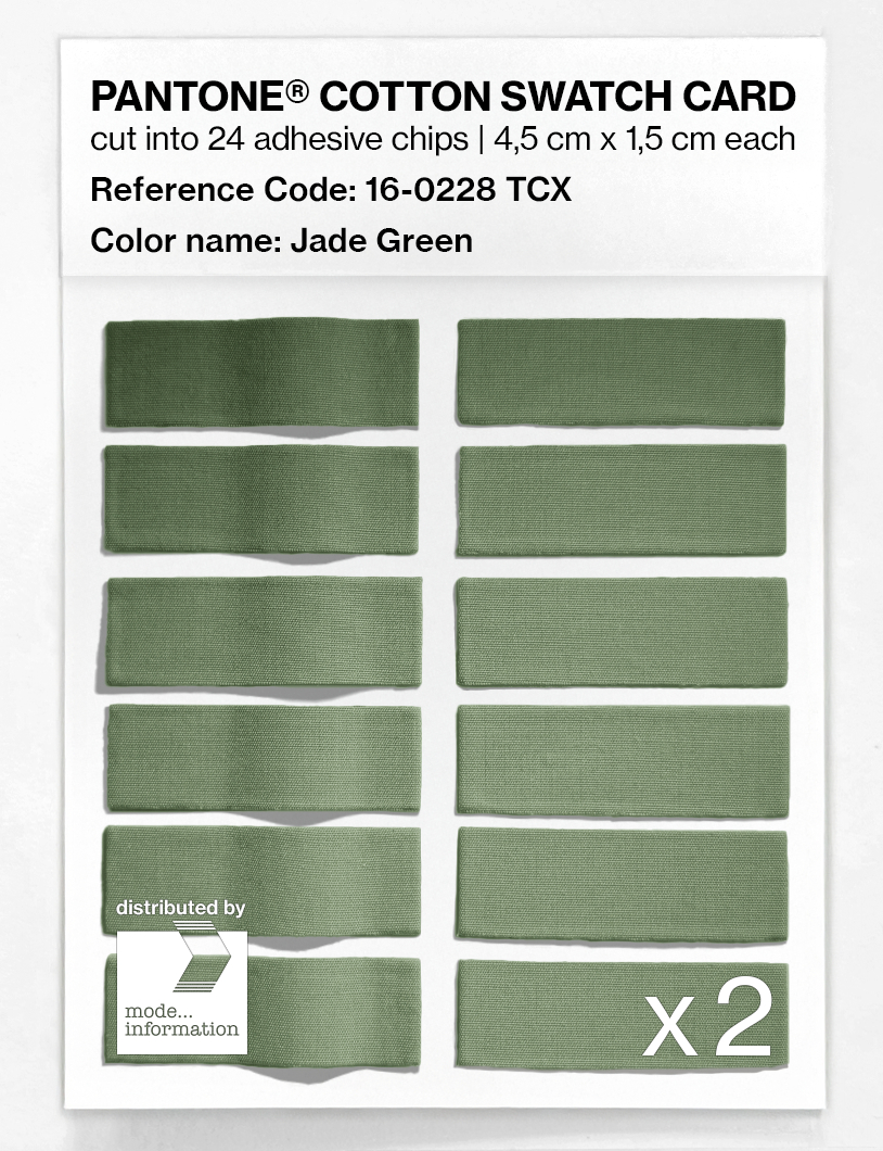 Artikelbild 6 des Artikels “PANTONE® COTTON SWATCH CARD 16-0228 TCX Jade Green “