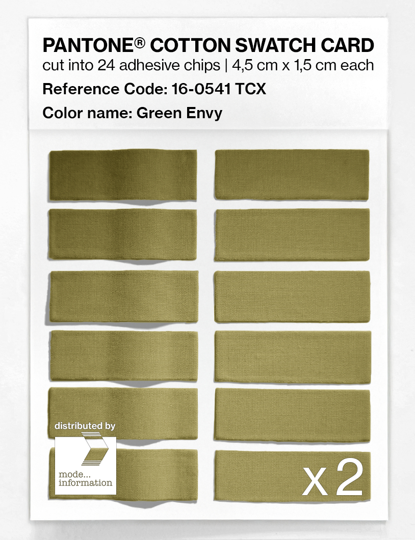 Product image 6 of the product “PANTONE® COTTON SWATCH CARD 16-0541 TCX Green Envy ”