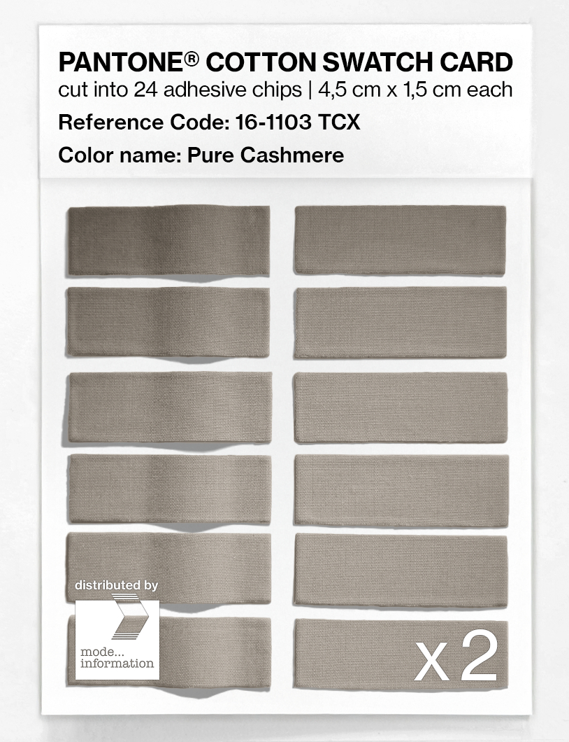 Artikelbild 6 des Artikels “PANTONE® COTTON SWATCH CARD 16-1103 TCX Pure Cashmere “