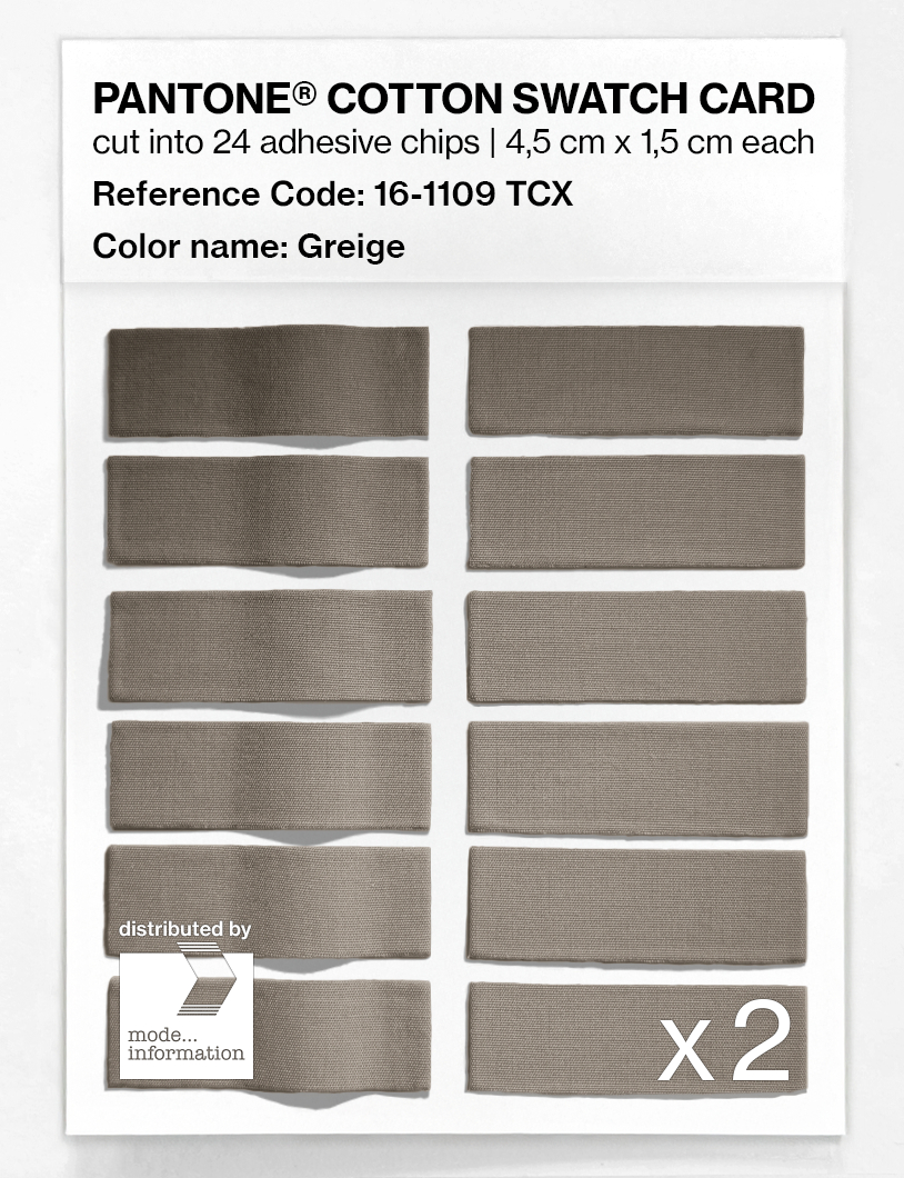 Artikelbild 6 des Artikels “PANTONE® COTTON SWATCH CARD 16-1109 TCX Greige “