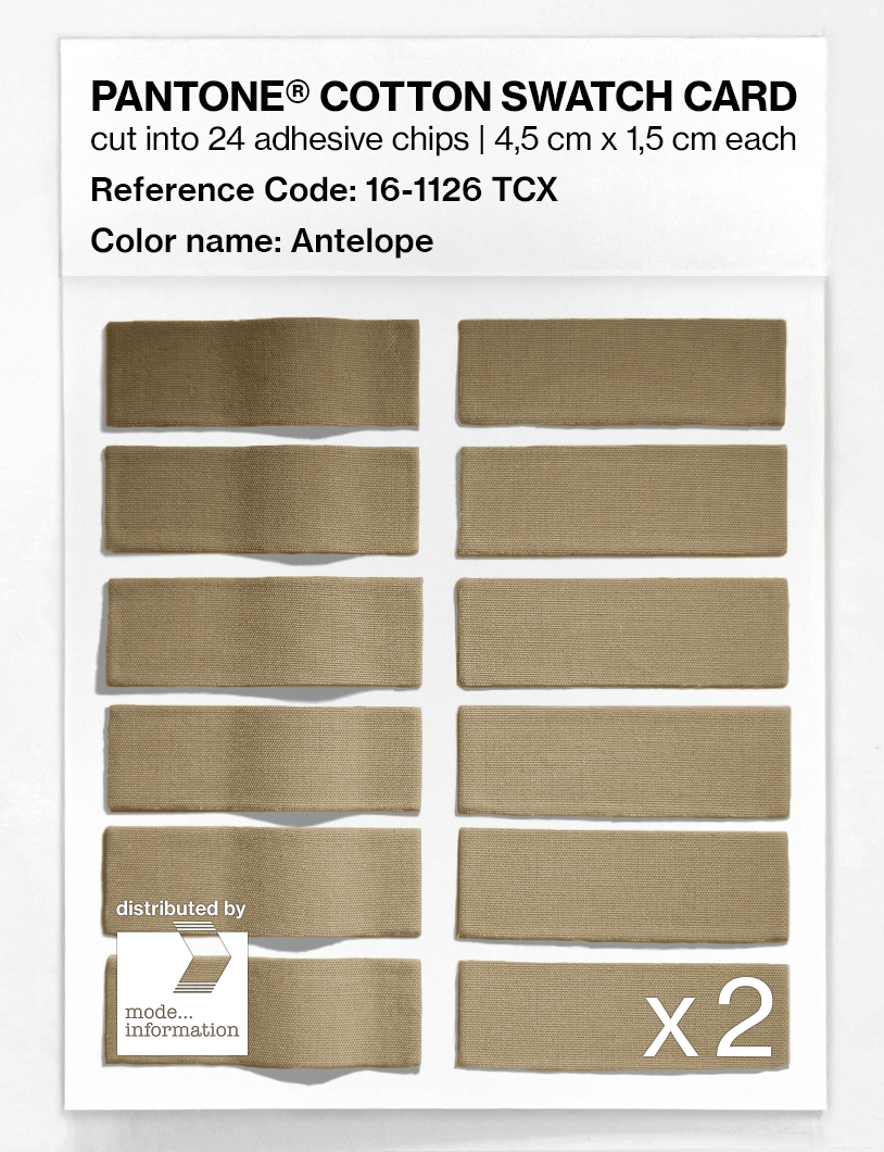 Product image 6 of the product “PANTONE® COTTON SWATCH CARD 16-1126 TCX Antelope ”