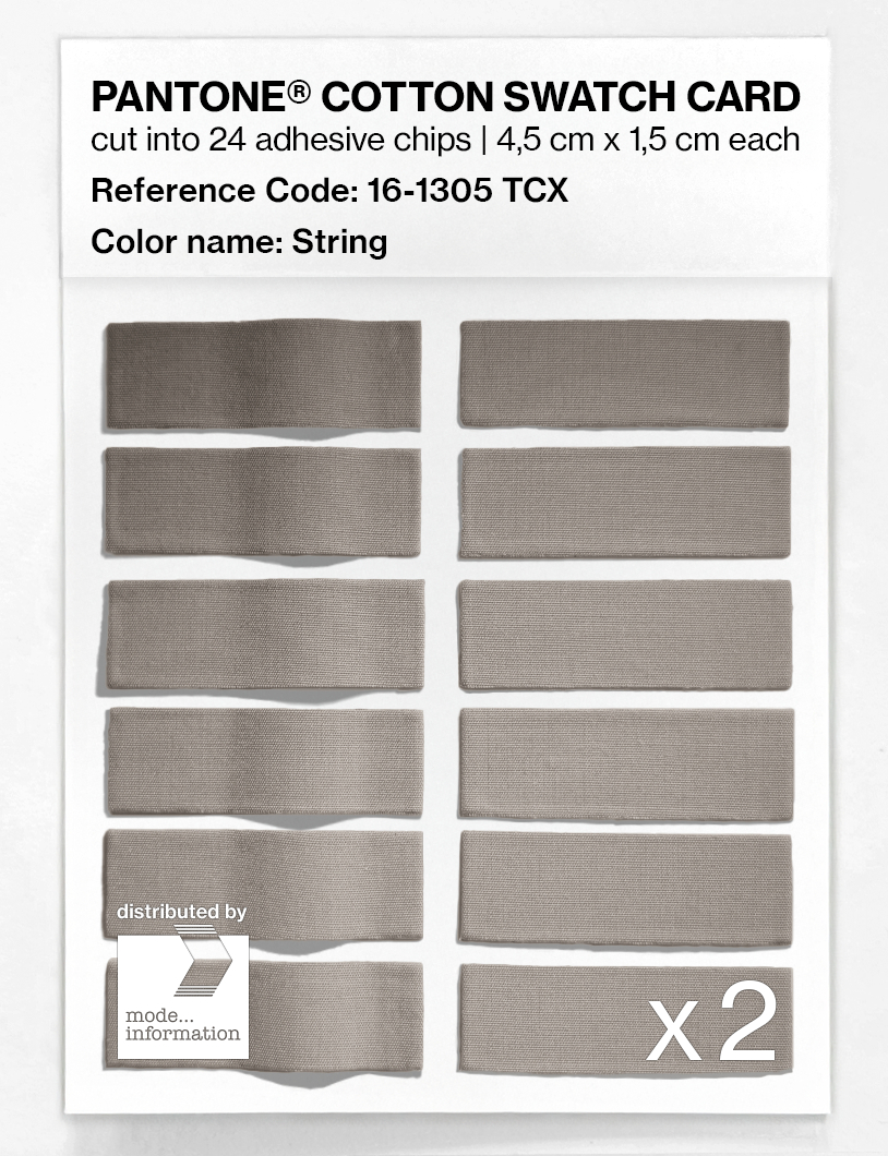 Product image 6 of the product “PANTONE® COTTON SWATCH CARD 16-1305 TCX String ”