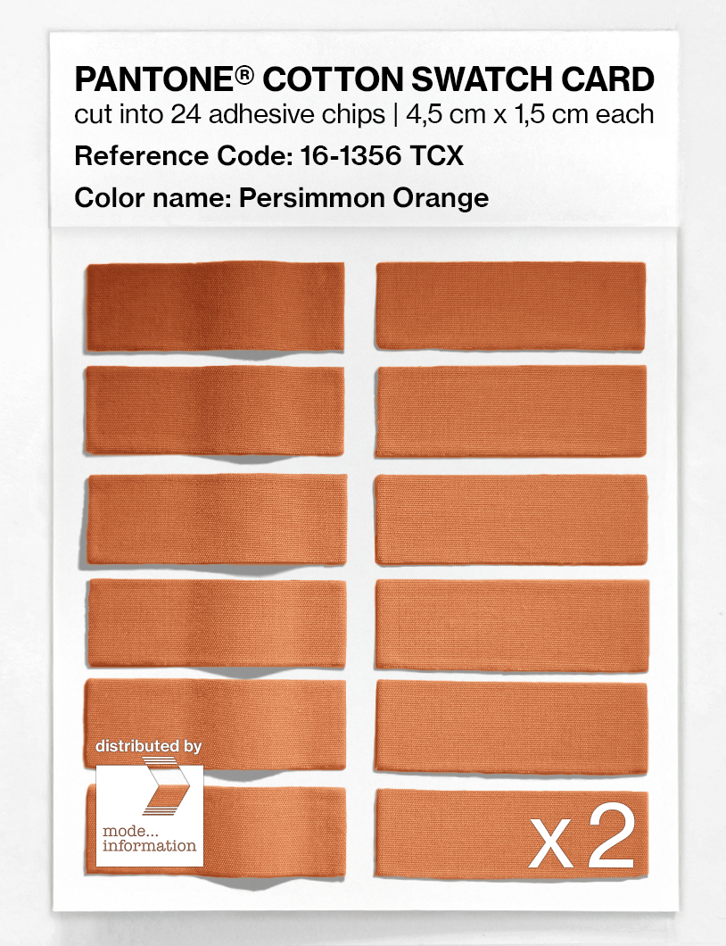 Artikelbild 6 des Artikels “PANTONE® COTTON SWATCH CARD 16-1356 TCX Persimmon Orange “