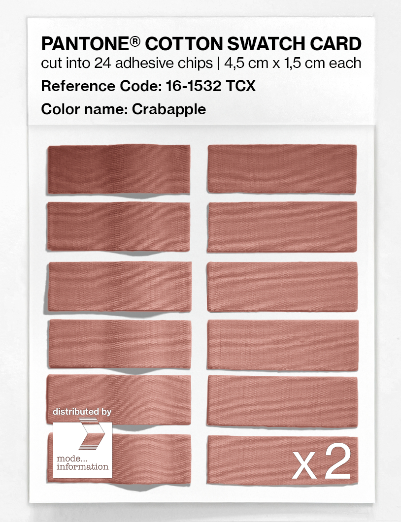 Artikelbild 6 des Artikels “PANTONE® COTTON SWATCH CARD 16-1532 TCX Crabapple “