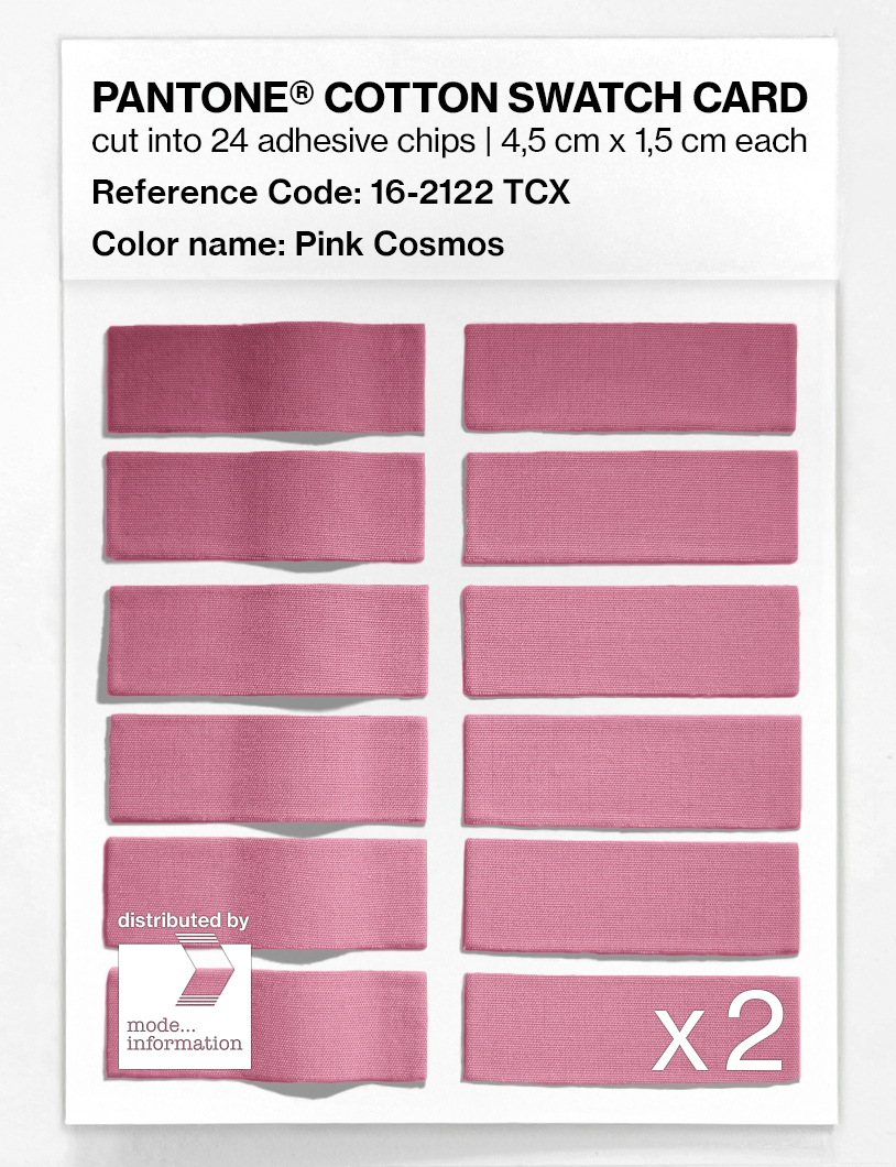 Product image 6 of the product “PANTONE® COTTON SWATCH CARD 16-2122 TCX Pink Cosmos ”