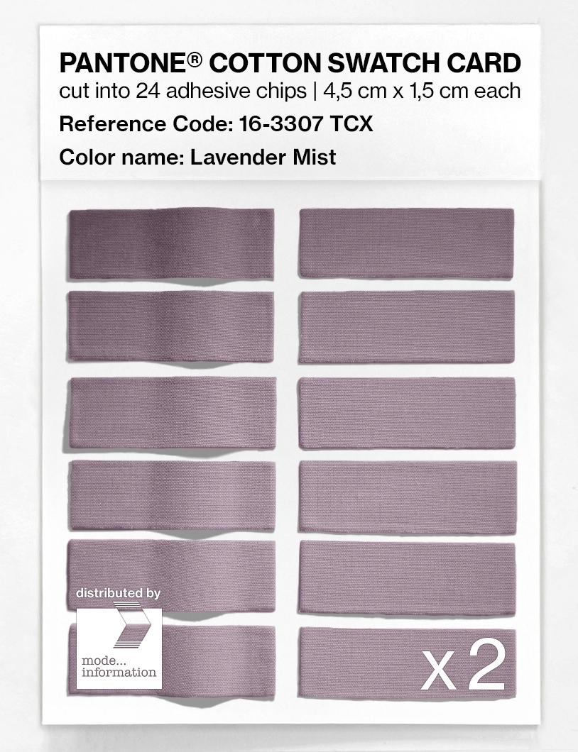 Artikelbild 6 des Artikels “PANTONE® COTTON SWATCH CARD 16-3307 TCX Lavender Mist “