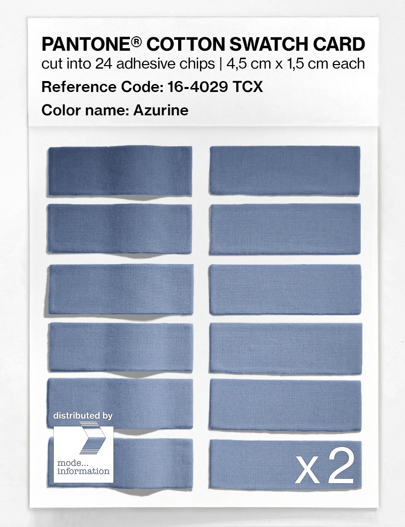Artikelbild 6 des Artikels “PANTONE® COTTON SWATCH CARD 16-4029 TCX Azurine “
