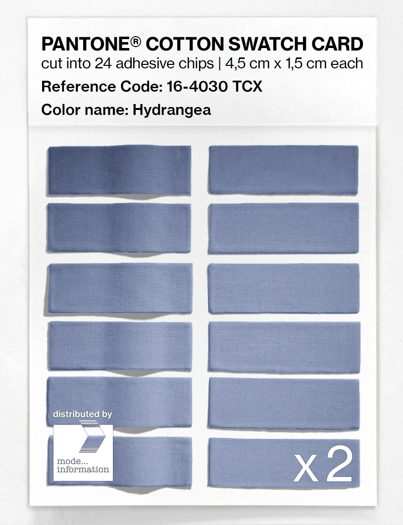 Artikelbild 6 des Artikels “PANTONE® COTTON SWATCH CARD 16-4030 TCX Hydrangea “