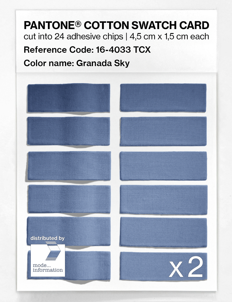 Artikelbild 6 des Artikels “PANTONE® COTTON SWATCH CARD 16-4033 TCX Granada Sky “