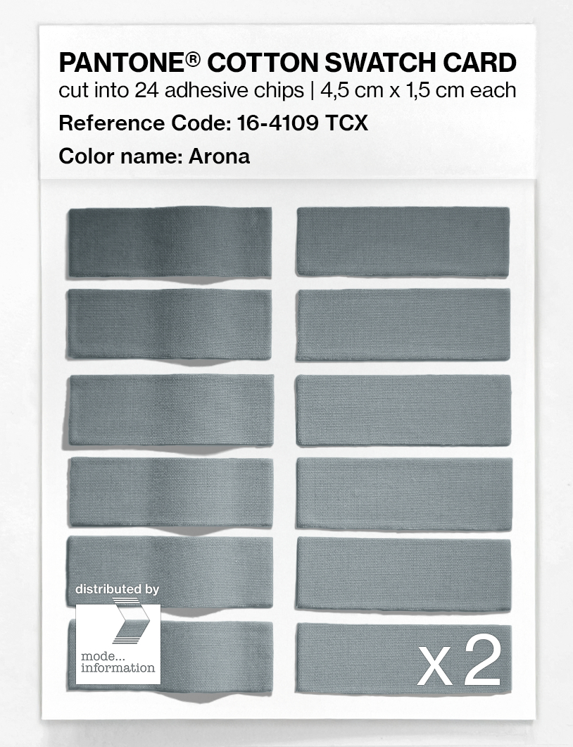 Product image 6 of the product “PANTONE® COTTON SWATCH CARD 16-4109 TCX Arona ”